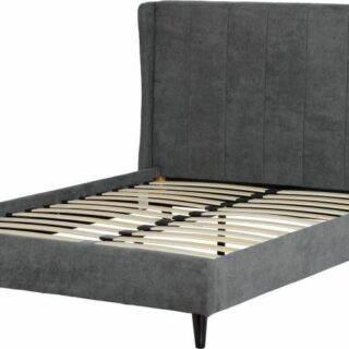 Amelia 5' Bed - Dark Grey Fabric